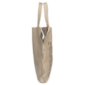 Geanta shopper din piele naturala DiAmanti Brindisi Taupe Deschis D1526